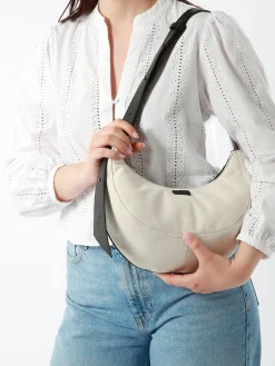 Sac porté épaule M Sosoomao coton et cuir ETRIER