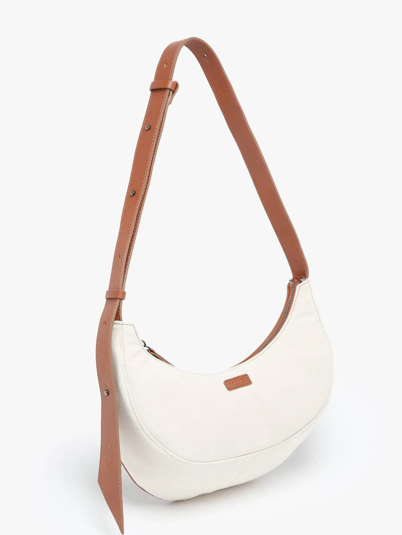 Sac porté épaule M Sosoomao coton et cuir ETRIER