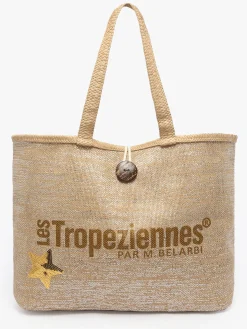 sac porté épaule Panama papier LES TROPEZIENNES