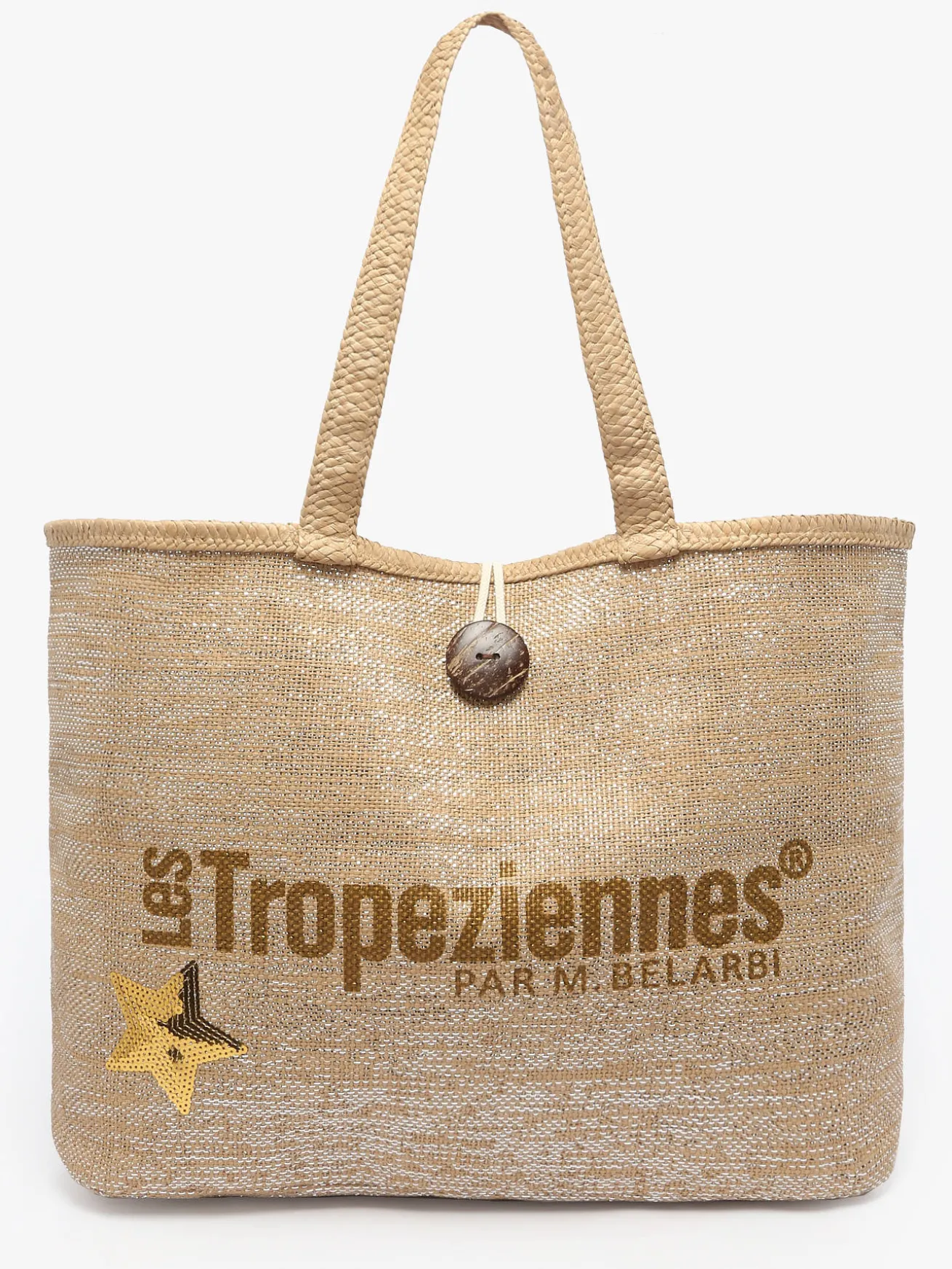 sac porté épaule Panama papier LES TROPEZIENNES
