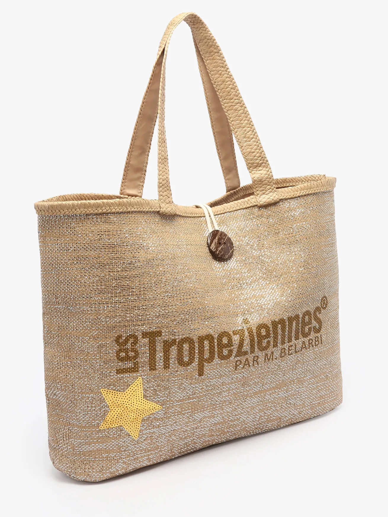 sac porté épaule Panama papier LES TROPEZIENNES