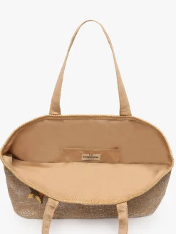 sac porté épaule Panama papier LES TROPEZIENNES