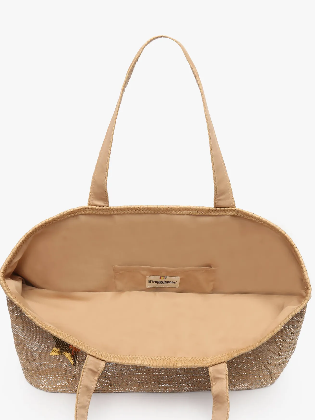 sac porté épaule Panama papier LES TROPEZIENNES