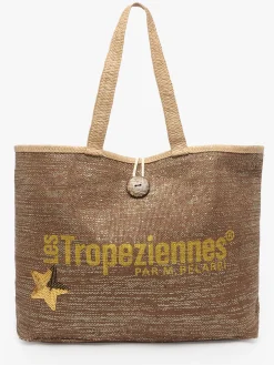 sac porté épaule Panama papier LES TROPEZIENNES