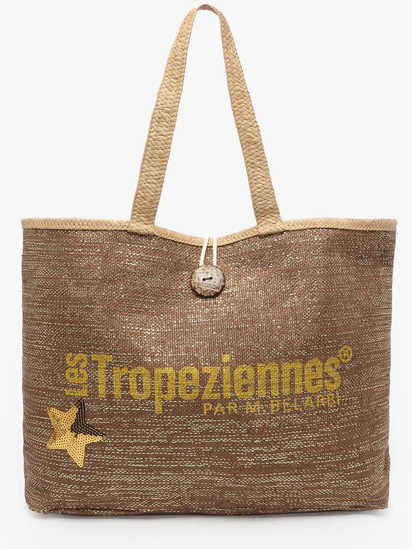 sac porté épaule Panama papier LES TROPEZIENNES