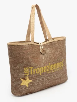 sac porté épaule Panama papier LES TROPEZIENNES