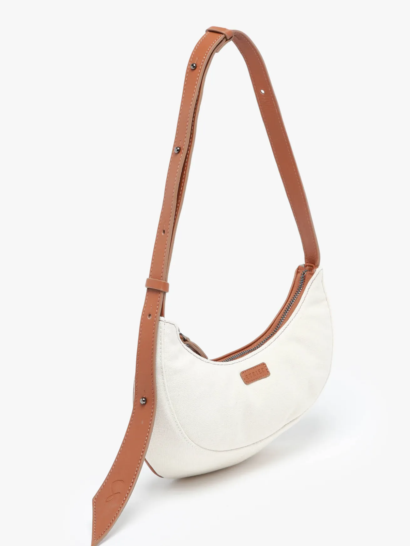Sac porté épaule S Sosoomao coton et cuir ETRIER