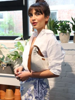 Sac porté épaule S Sosoomao coton et cuir ETRIER