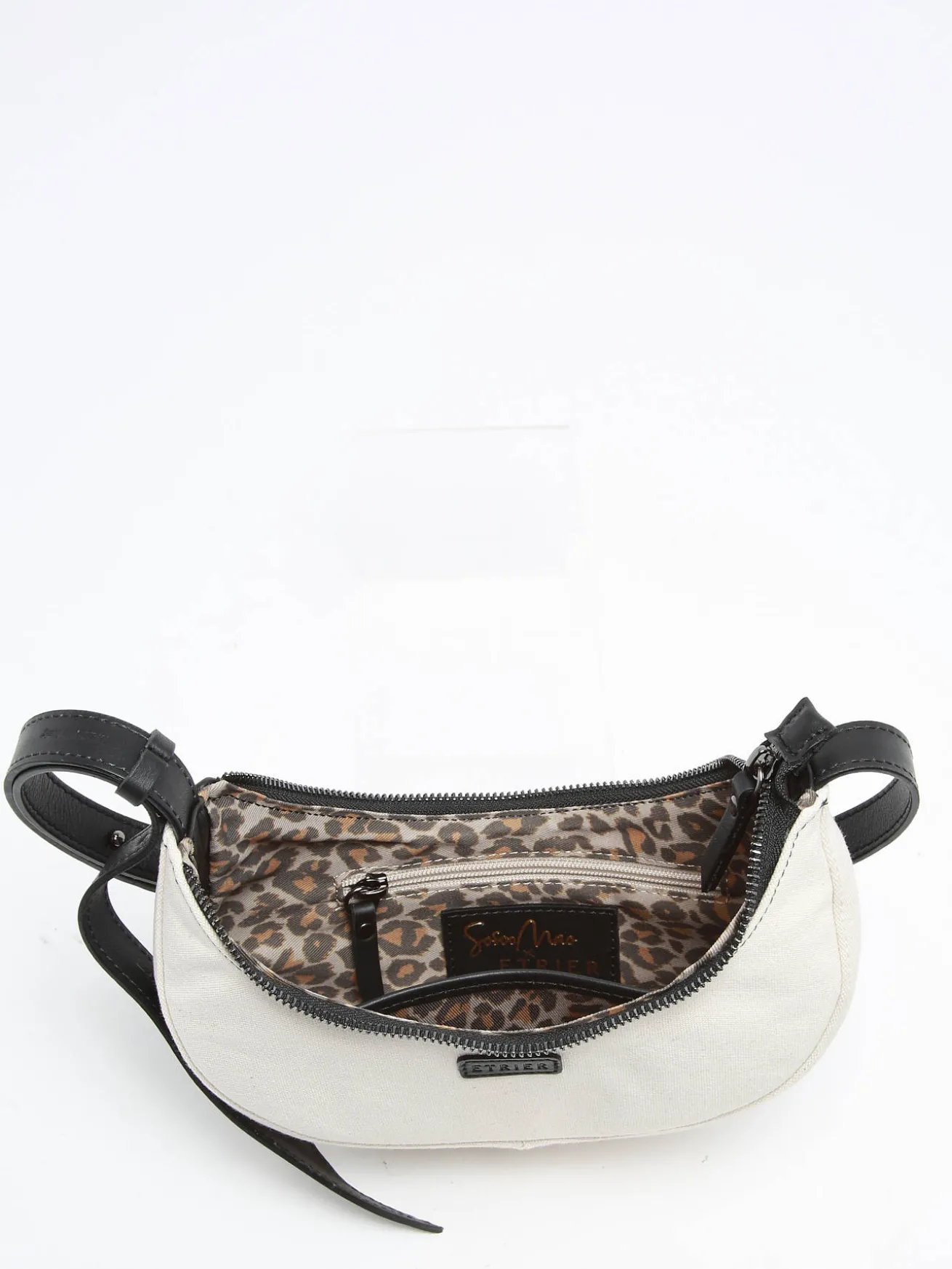 Sac porté épaule S Sosoomao coton et cuir ETRIER