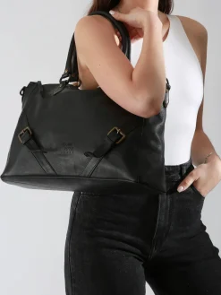 sac porté épaule Strappy cuir BASILIC PEPPER