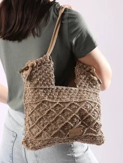 Sac porté épaule Tanaisie jute WOOMEN