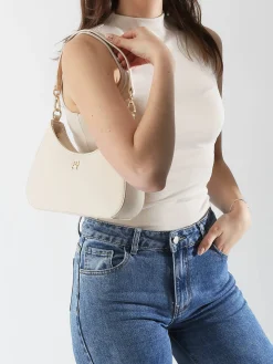 sac porté épaule Th logotape TOMMY HILFIGER
