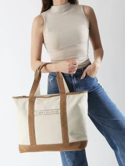 sac porté épaule Th summer coton TOMMY HILFIGER