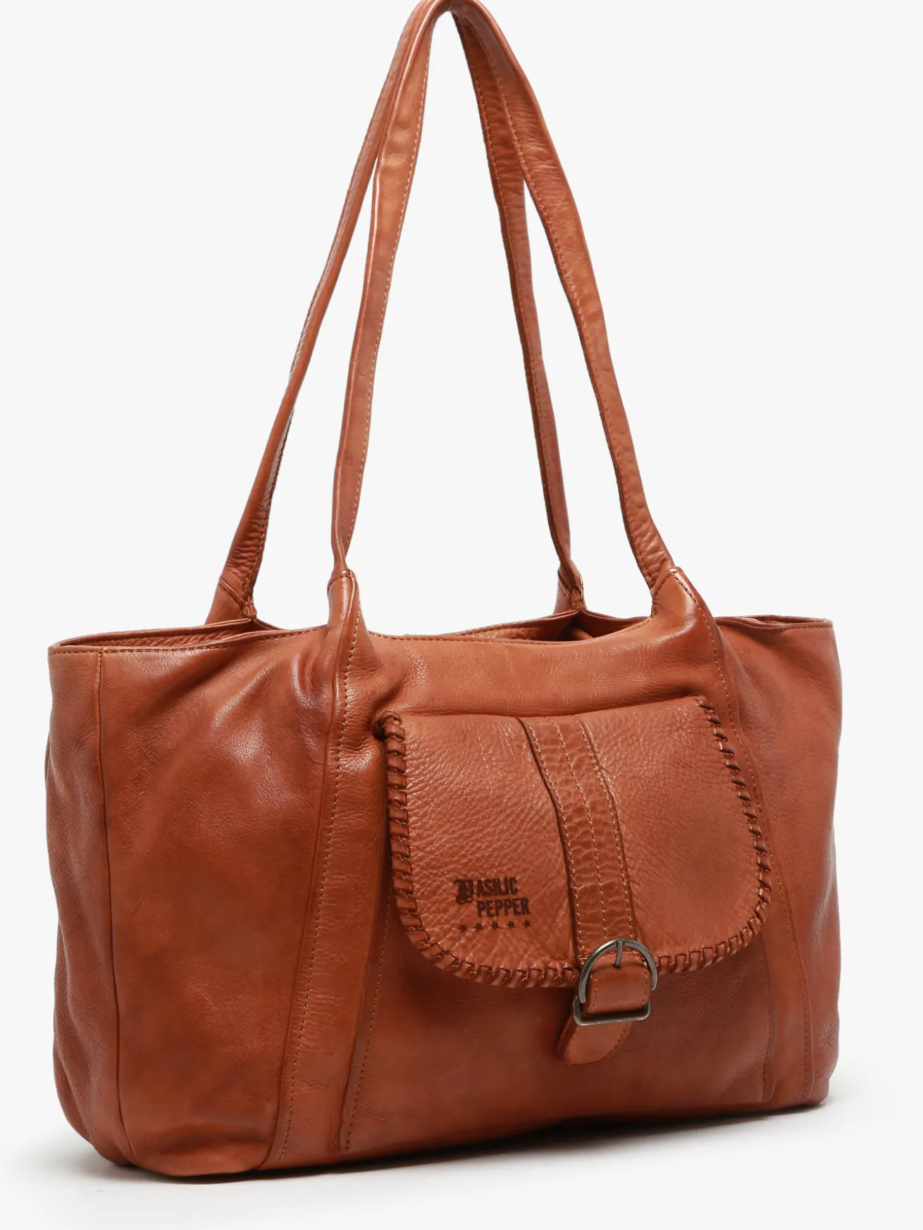 sac porté épaule Utility cuir BASILIC PEPPER