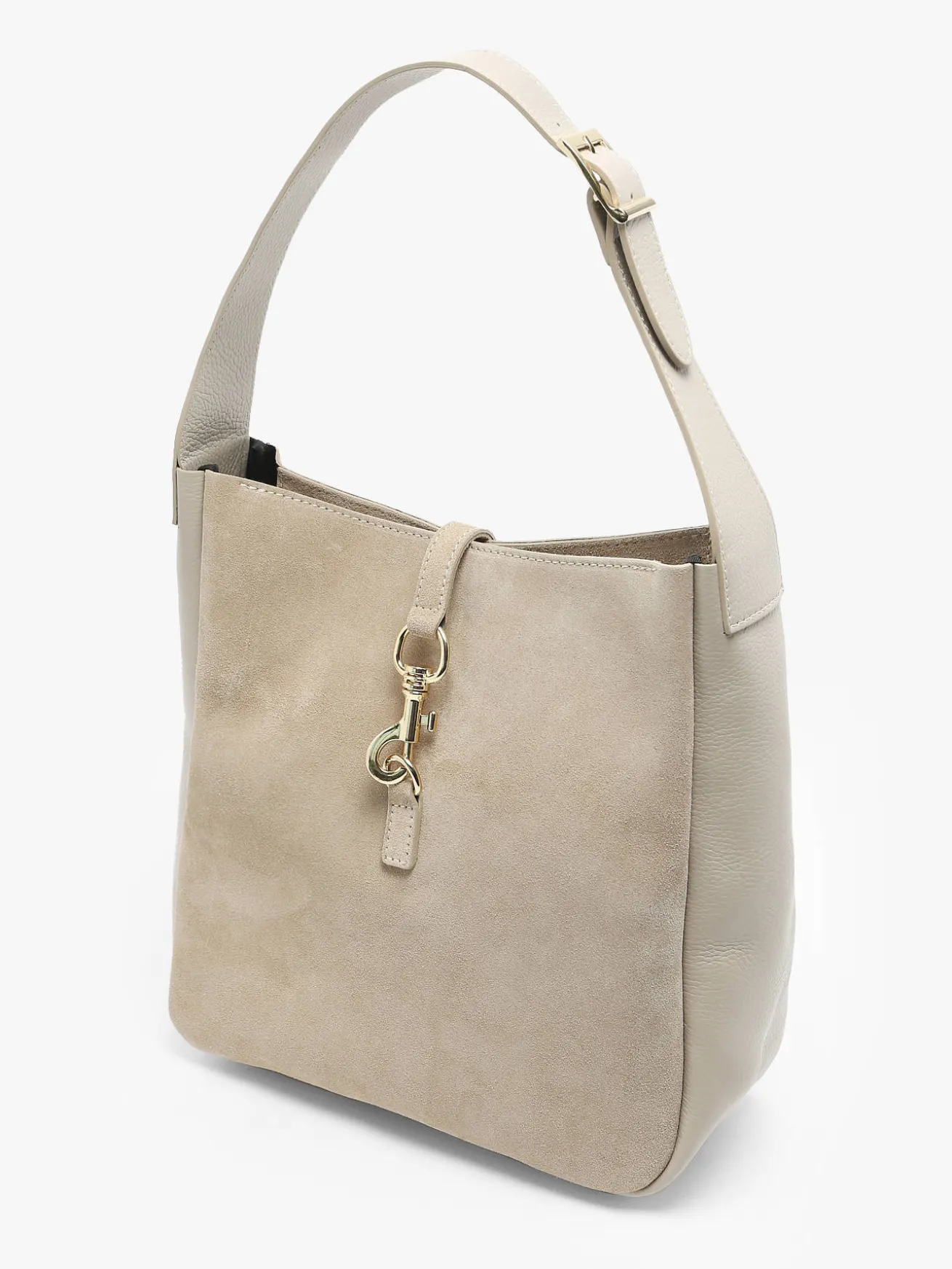 Sac porté épaule Velvet caviar cuir MILANO