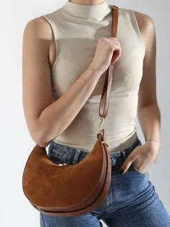 Sac porté épaule Velvet caviar cuir MILANO