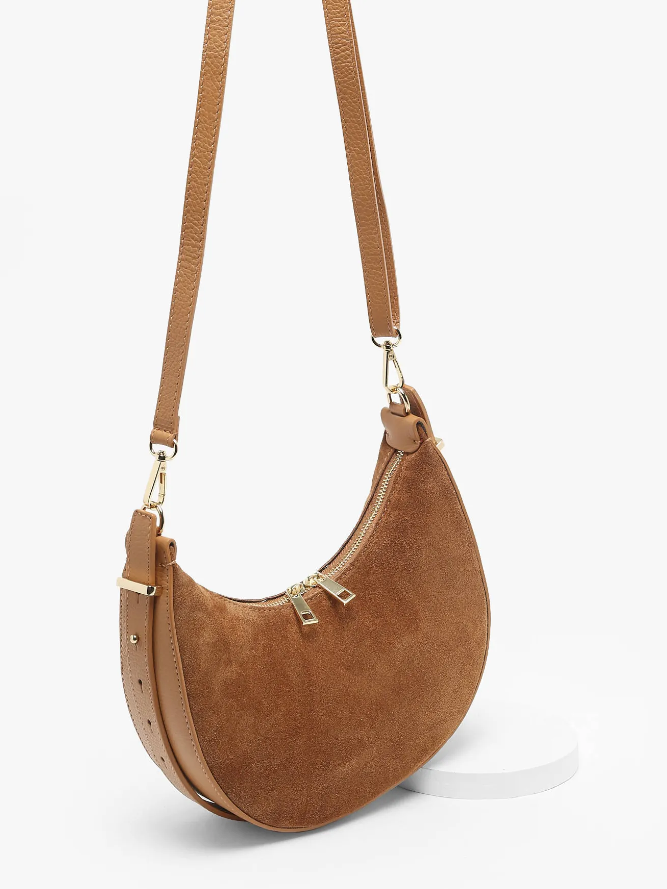 Sac porté épaule Velvet caviar cuir MILANO