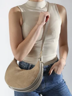 Sac porté épaule Velvet caviar cuir MILANO