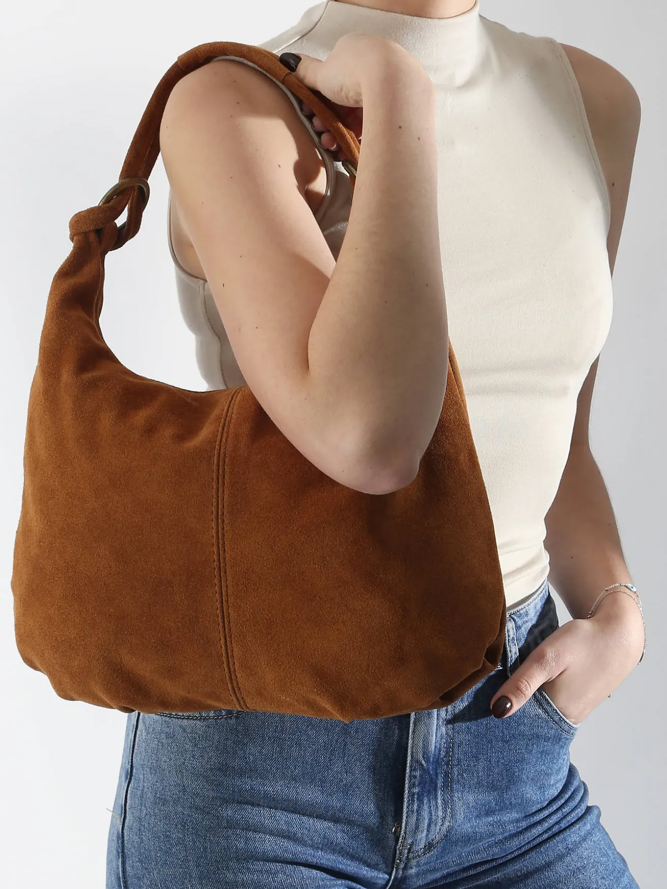 sac porté épaule Velvet cuir MILANO