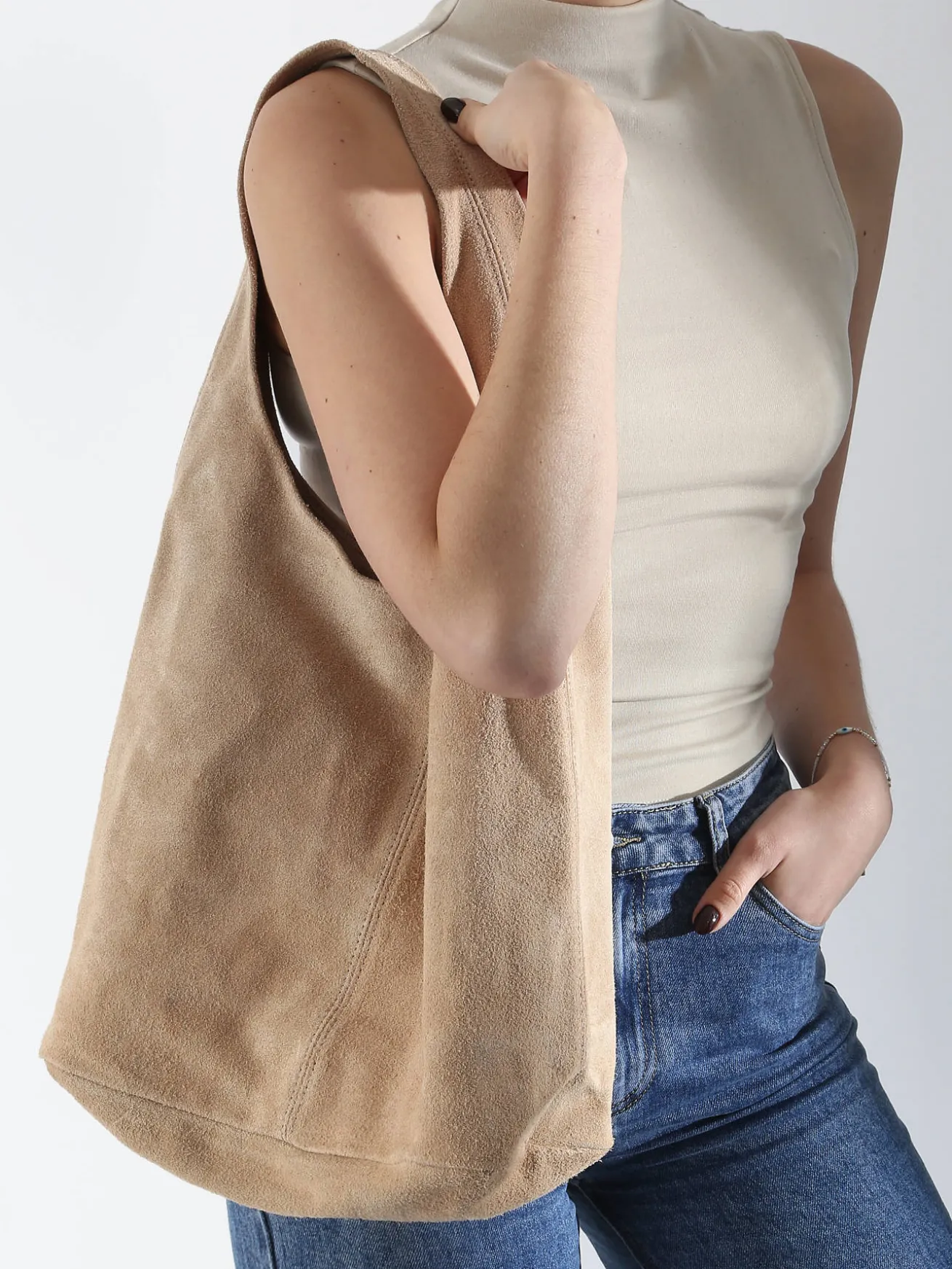 sac porté épaule Velvet cuir MILANO