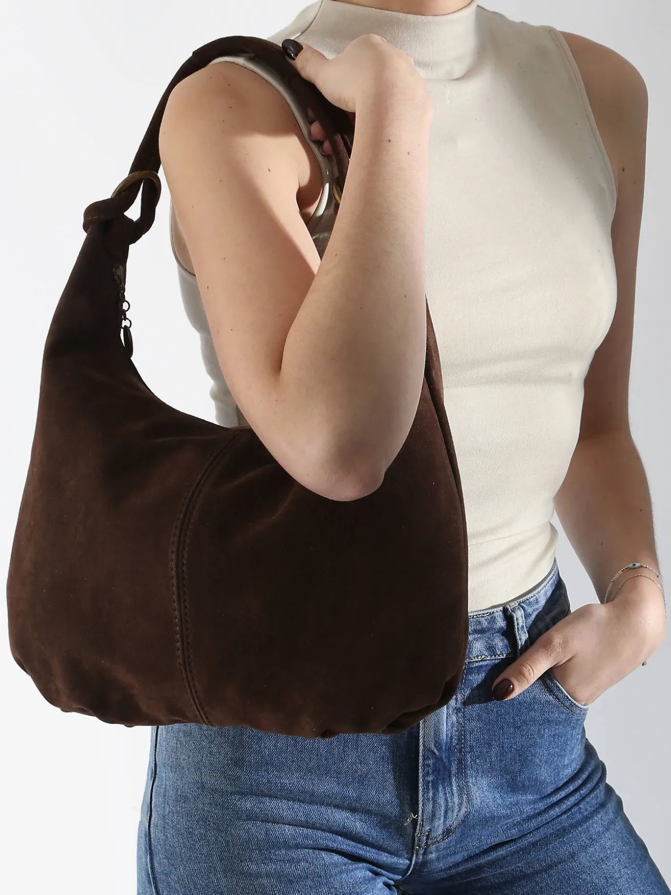 sac porté épaule Velvet cuir MILANO