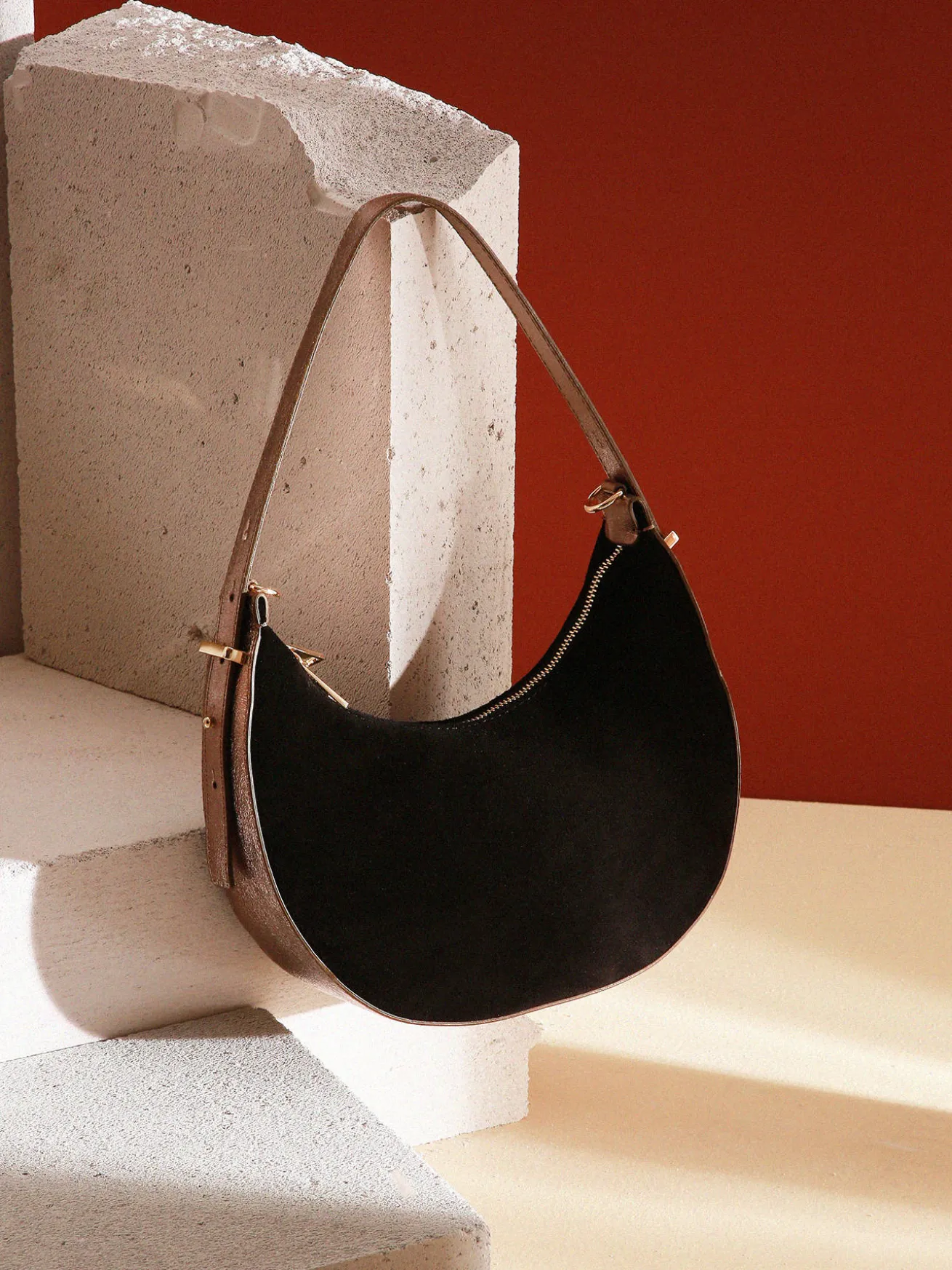 sac porté épaule Velvet cuir MILANO