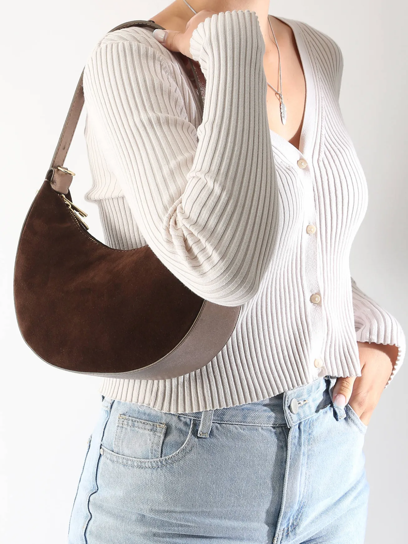sac porté épaule Velvet cuir MILANO