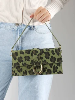 sac porté épaule Velvet leopardo cuir MILANO