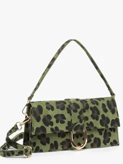 sac porté épaule Velvet leopardo cuir MILANO