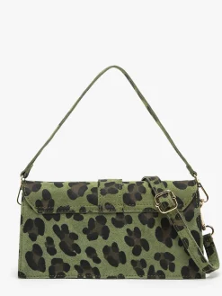 sac porté épaule Velvet leopardo cuir MILANO