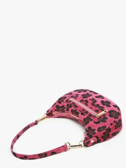 sac porté épaule Velvet leopardo cuir MILANO