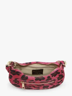 sac porté épaule Velvet leopardo cuir MILANO