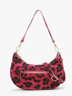 sac porté épaule Velvet leopardo cuir MILANO