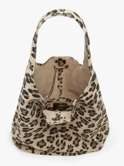 sac porté épaule Velvet leopardo cuir MILANO
