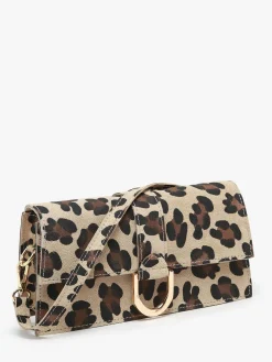 sac porté épaule Velvet leopardo cuir MILANO