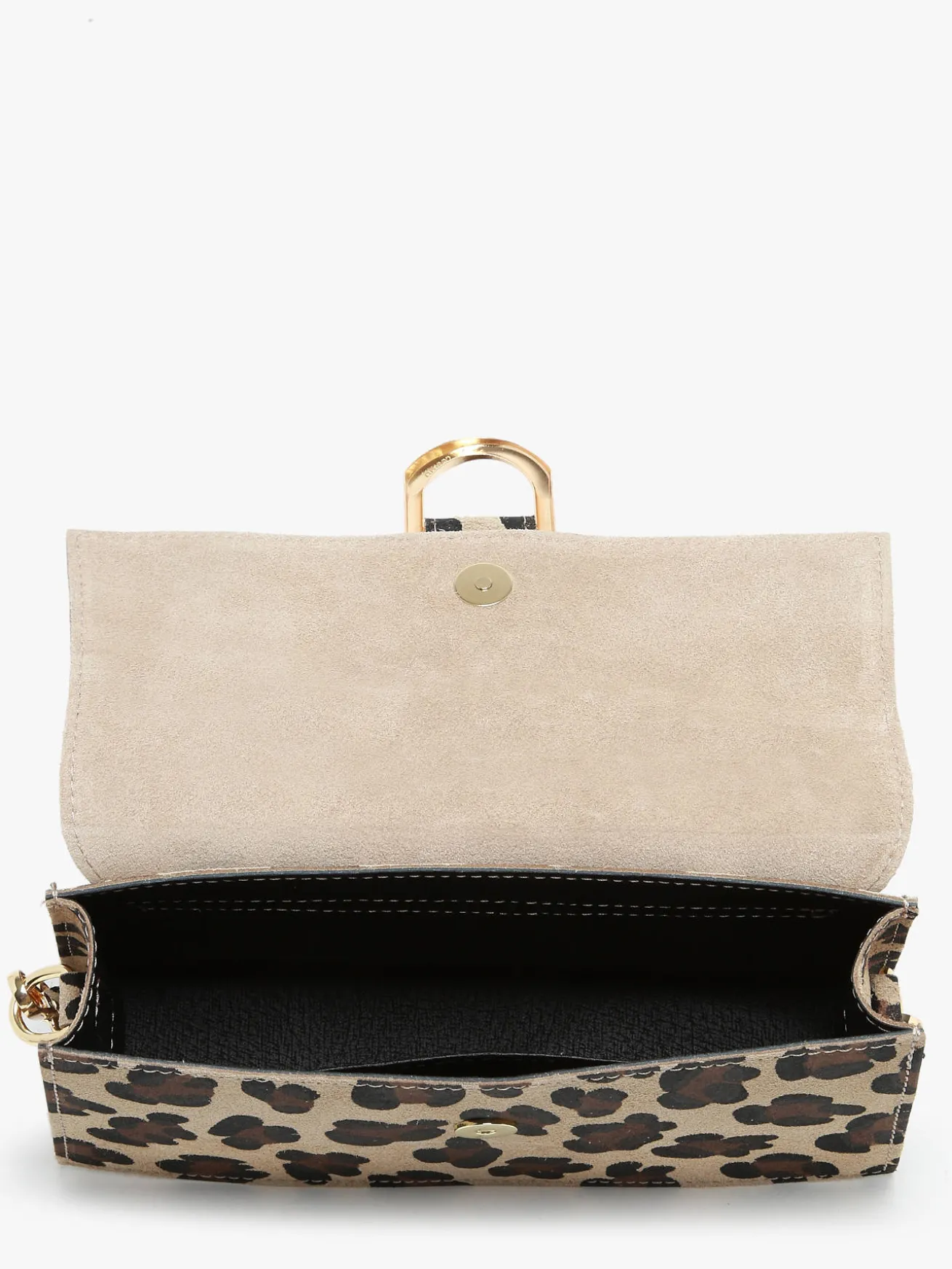 sac porté épaule Velvet leopardo cuir MILANO