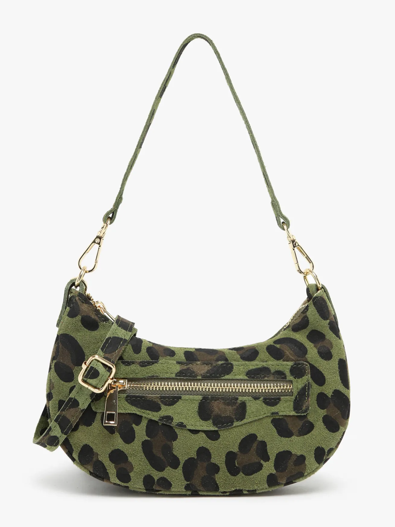 sac porté épaule Velvet leopardo cuir MILANO