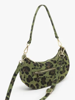 sac porté épaule Velvet leopardo cuir MILANO