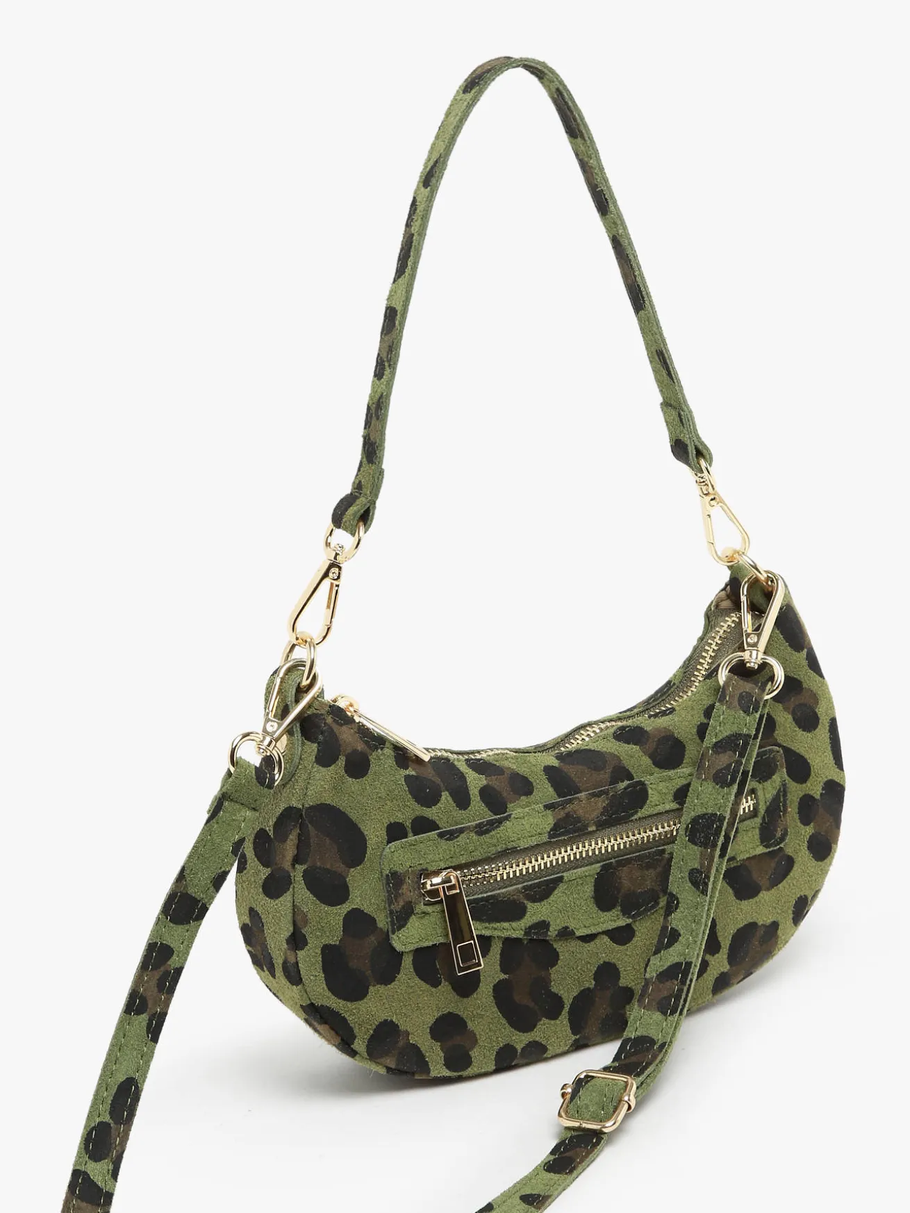 sac porté épaule Velvet leopardo cuir MILANO