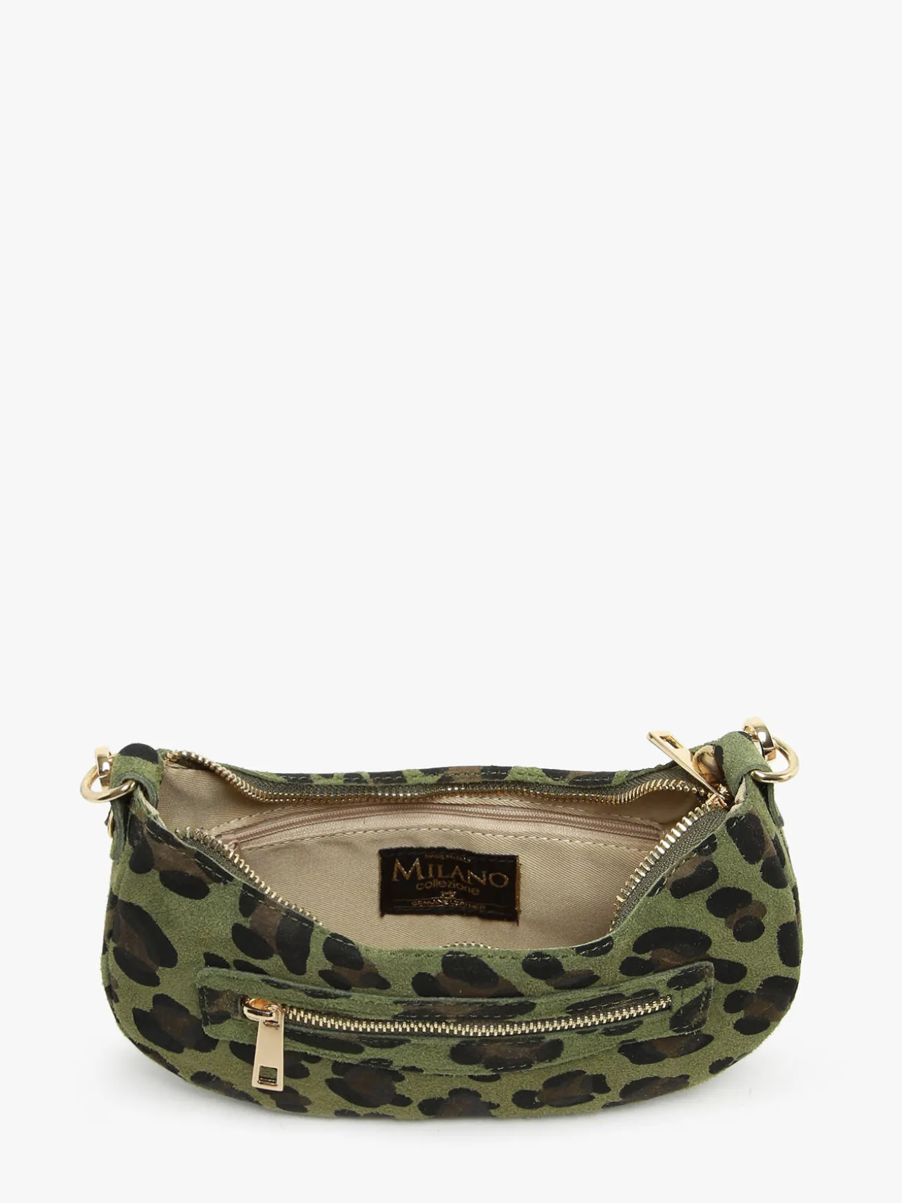 sac porté épaule Velvet leopardo cuir MILANO