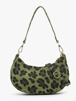 sac porté épaule Velvet leopardo cuir MILANO