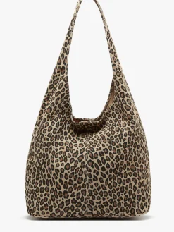 sac porté épaule Velvet leopardo cuir MILANO