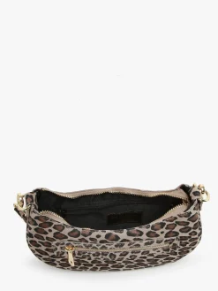 sac porté épaule Velvet leopardo cuir MILANO