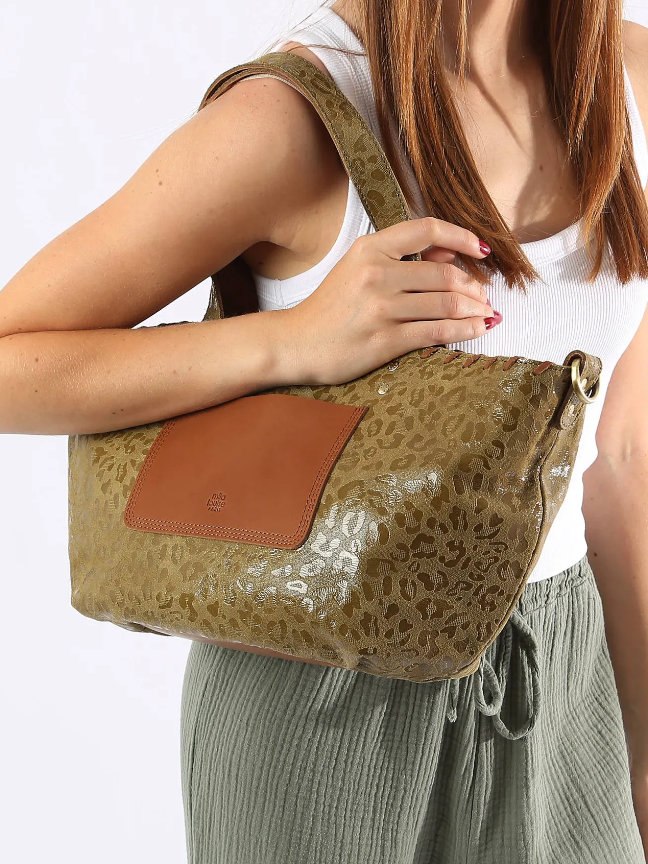 Sac porté épaule Vintage cuir MILA LOUISE