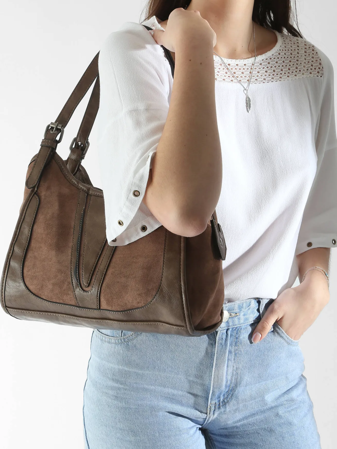 Sac porté épaule Winter velvet MINIPRIX