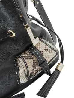 Sac seau M Premier Flirt Python cuir LANCEL