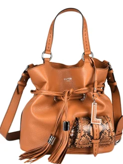 Sac seau M Premier Flirt Python cuir LANCEL