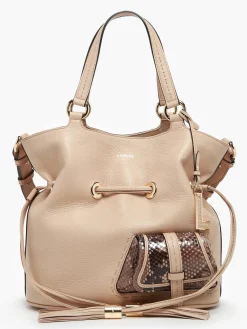 Sac seau M Premier Flirt Python cuir LANCEL