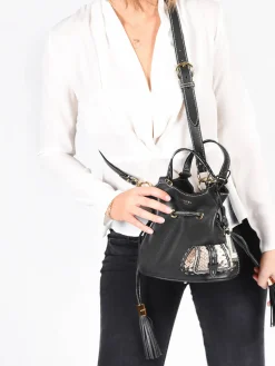 Sac seau S Premier Flirt Python cuir LANCEL
