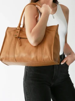 Sac Shopping  Cow cuir BASILIC PEPPER